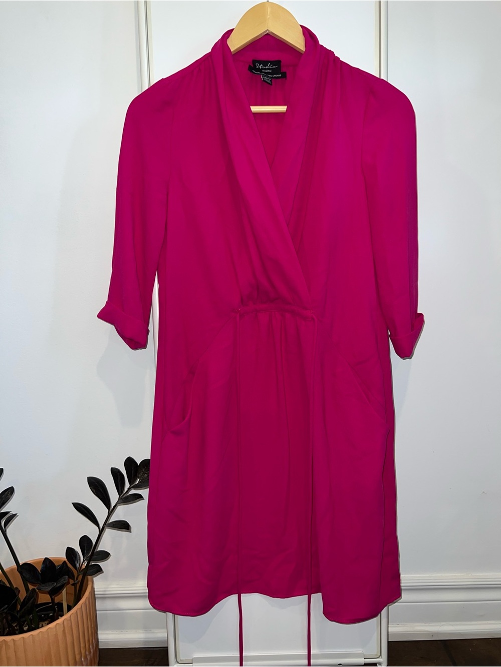 Le Château Fuchsia Wrap Dress